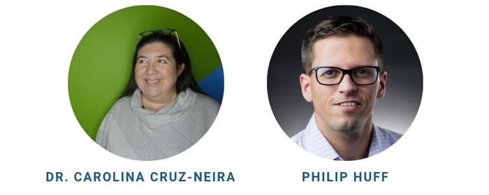 Dr Carolina Cruz-Neira and Philip Huff