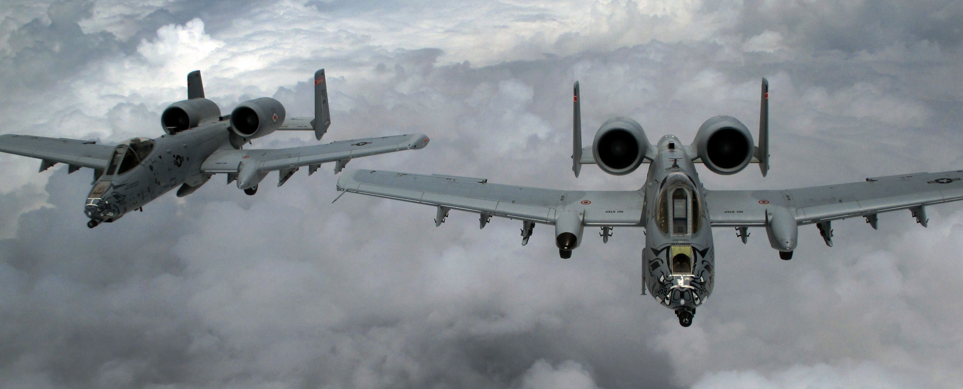 Ebbing A-10 “Warthog” bomber jets 